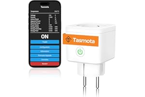 Refoss Tasmota Enchufe con Medidor de Energía, Enchufe Inteligente WiFi 16A para Medir Generación de Energía, Compatible con ESP8266, Google Home Assistant, ioBroker, MQTT, Domoticz, 1 Pieza