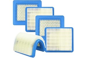 EMAGEREN 5 Pz Filtro Aria Tagliaerba Filtro Aria di Ricambio Filtro Aria Filtro Aria di Ricambio Compatibile con Tosaerba Briggs & Stratton 491588S 491588 4915885 399959, Tosaerba a Spinta e Trattore