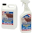 Everbuild SALT5 Salt Away Treatment Remover of Salt and Efflorescence From Bricks, Stone and Concrete, 5 L & SALT1 Salt-Away Treatment To Remove Salt and Efflorescence From Bricks, 1 Litre, Clear