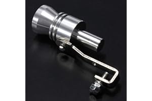 OREL_CARPARTS Universal Auto Turbo Schall Auspuff Schalldämpfer Rohr Pfeife Turbo Sound Pipe Blow Off Valve Simulator Whistle (L)