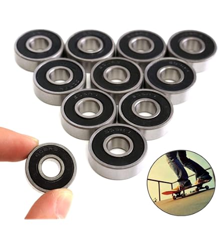 Roulement à Billes S608-2RS Acier Inox 8x22x7mm – Double Scellé 608RS, Résistant Corrosion, 1 Pièce