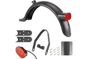 aibiku Parafango Metallo, Parafango + Supporto di Metallo, per Xiaomi M365, PRO, 1S, Essential, Pro2, Mi3