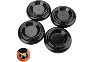 iTauyees Sottopiedi per Pianoforte Verticale, 4 Pezzi Ruote Pianoforte Verticale Piano Caster Cups, in ABS, Antiscivolo, per la Protezione dell'arredamento, Nero