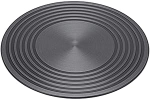 QOTSTEOS Diffusore di calore per stufa a gas, riduttore fiamma parafiamma, convertitore piano cottura in vetro, piastra adattatore a induzione (dimensioni: 28x0.4 cm)