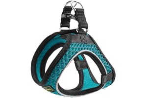 HUNTER HILO COMFORT harness for small dogs with mesh material and reflective elements, turquoise, XS-S