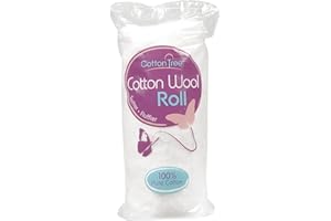 Cotton Tree 100% reine Baumwolle, superweiche Rolle, weiß, Größe L