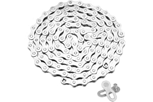 QitinDasen Catena per Bicicletta a 10 Velocità, Catena per Deragliatore Bici da 1/2 X 11/128 Pollici 116 Maglie