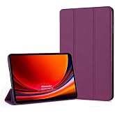 Microsonic Samsung Galaxy Tab S10 FE Plus i&ccedil;in Kılıf Slim Translucent Back Smart Cover Mor [Galaxy Tab S10 FE Plus X620 ile U