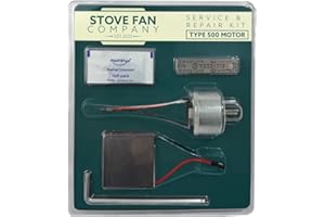 Forest Master - Stove Fan Service Kit – Enhance Efficiency with TEG Module, Thermal Paste & Bi-Metal Strip (Type 370 & 500 Motor) (Type 500)