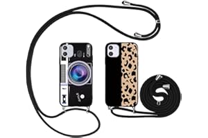 ZhuoFan [2 Piezas Funda Silicona con Cuerda para OPPO A53 4G / A32 / A53s (6.5") Dibujos Carcasa Antigolpes Suave TPU Case con Correa Colgante Ajustable Collar Correa de Cuello Cadena Cordón 63in