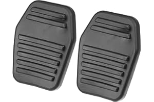 A ABSOPRO Auto Antiscivolo Frizione Freno Pedale Coeprtura Adatto per Ford - 2pz Nero