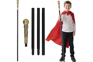 Fzyisw Walking Stick Costume Vintage Scepter Stick 120 cm Plastic Walking Stick for Halloween Cosplay Costume Carnival Theme Party Antique Walking Stick Party Accessories Dress Prop