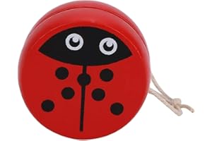 KUIDAMOS Yoyo Ball Simpatico disegno del modello del fumetto Giocattolo di Yoyo in materiale di legno di alta qualità, ottimo accessorio per far giocare i bambini(beetle)