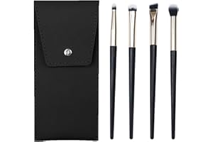 ILantule 4 PCS Pinceaux Maquillages,Fard à Paupières Outils de Maquillage,Pinceau de Maquillage EyeLiner,pour Débutant