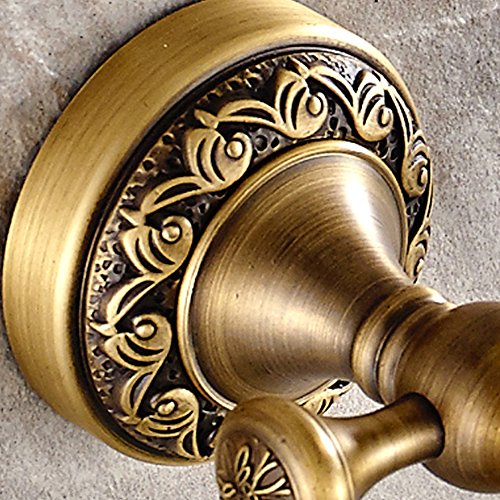 Weare Home Klassic Solide Kupfer Einzeln Handtuchstangen Handtuchhaken Handtuchhalter, mit Einschnitt Retro Bronze Beschichtung Wandmontage Haltbar Badzubehör Badaccessoires Dekor für Küche - 6