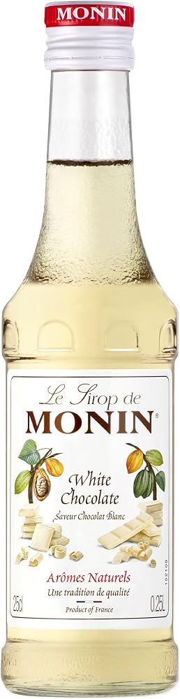 Monin White Beyaz Çikolata Kahve & Kokteyl Şurubu, 250 ml