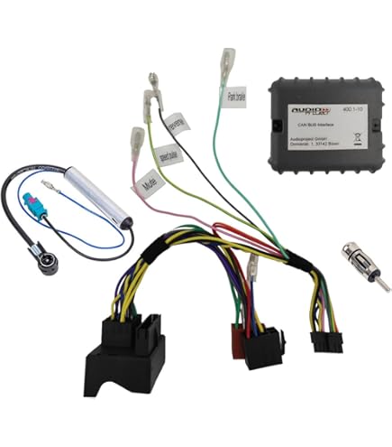tomzz Audio 5003-001 CAN Bus Interface Zündplus Speedpuls Reverse Compatible with Audi Maserati Opel Seat Skoda VW Quadlock to ISO
