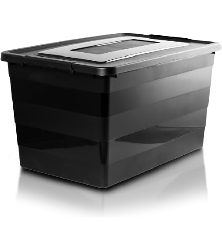 Aufbewahrungsbox 30 Liter Mit Deckel – Stapelbar, Halbtransparent, Robust Für Werkstatt & Garage