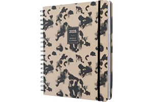 Kokonote - Agenda Semainier 2025 Scolaire Écaille de Tortue | Agenda Grand Format, Agenda Spirale - Août 2024 à Décembre 2025