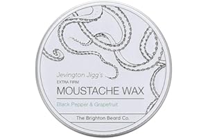 THE BRIGHTON BEARD COMPANY Brighton Bard Company Moustache Wax Tins 30ml (Black Pepper & Grapefruit)