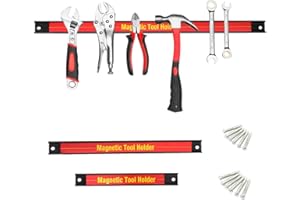 COSTWAY Barres Magnétiques Barre de Garage Atelier Porte-outils Magnétiques en Acie pour Maison,Garage,Cave,Atelier (1)
