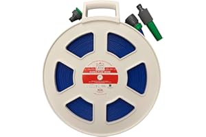 CARE-AVAN PRIDE & JOY Food Grade Flat Hose on Reel 66 Feet 20 Meter Ideal for Drinking Water Ideal for Motorhome, RV, Caravan or Boat