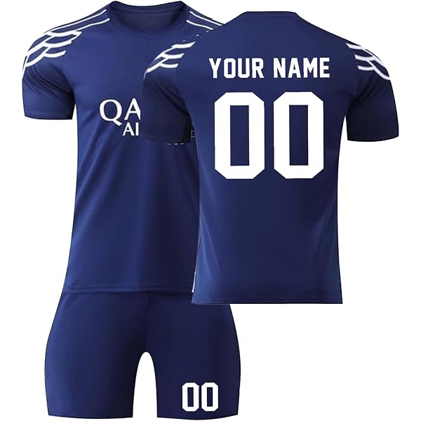 Tenue Soccer Complète Enfant Maillot Football Paris - Ensemble Complet Taille M Enfant Adulte Maillot Enfant Adulte Polyester