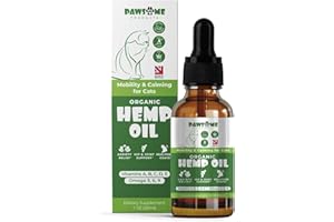 Pawsome Products® Calming Hemp Oil for Cats & Pet | Stress & Anxiety Relief Supplement | Hip & Joint Support | Healthy Skin | Omega 3, 6, 9 | Cat Multivitamin with Vitamin C, A, B, D, E | 30 ml