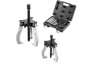 VEVOR Extracteur de Roulement à 2/3 Mâchoires 2PCs Arrache Roulement Traction 2/5 T en Acier Arrache Moyeu de Roue Ouverture 76,2 mm 177,8 mm pour Entretien Démontages des Engrenages Poulies Machines