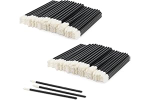 KEILEOHO 400 PCS 90mm Lipstick Brushes, Small Lip Gloss Brushes, Mini Lip Brush for Lips Make Up