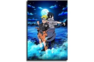 DUTIS Poster sur toile Naruto Sasuke - Décoration murale moderne pour chambre à coucher