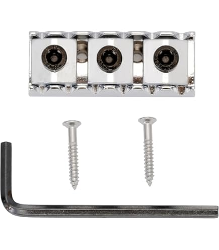 2X 7 String Locking Nut Electric Guitar Nut Tremolo Bridge 48mm (Black