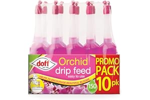 PRIDE HOME & GARDEN PHG Orchid Drip Feed | Liquid Concentrated Fertiliser | Fast Growth with Strong Root and Long-Blooming | Suitable for All Orchid Plants | Baby bio plant | liquid drip feeder (410 Gram, Pack of 10)