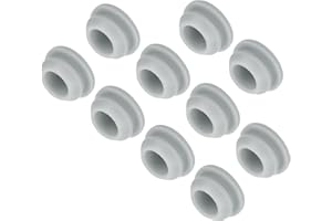 ‎QUARKZMAN QUARKZMAN 10 Stücke Silikonstopfen, 10,5 mm Montagedurchmesser Schmale Nutbreite Silikon Lochstopfen Gummistopfen 2 mm Panel Dichtungsabdeckung Rund für Küchen Bulkheads Grau