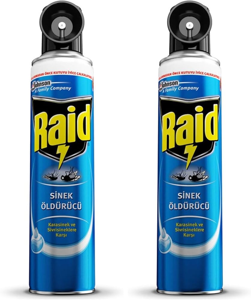 Raid Karasinek ve Sivrisineklere Karşı Sinek Öldürücü (1 x 300 ml) 2li paket