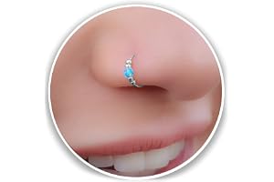 Ultra Thin Opal Nose Ring