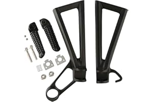 XMT-MOTOR Moto Trasero Soporte Reposapiés Estriberas Clavijas para pies Pedales footrest para Yamaha YZF R6 2003 2004 2005 YZF R6S 2006 2007 2008 2009