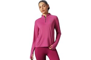 Pump'd Women's Full Sleeve T-Shirt - Thumbhole Open| Activewear T-Shirt for Casual Wear | Mock Neck | Long Sleeve | Half-Zipper Closure