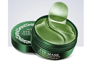 MONTEGONI 60 cuscinetti per occhi con alghe marine – Seaweed idratante, disintossicante e rassodante per la cura degli occhi per gonfiore e occhiaie, maschera rinfrescante naturale per tutti i tipi di pelle