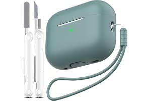 MHYALUDO för AirPods Pro 2nd Generation Case Cover, Military Grade Anti-Fall Mjuk silikon stötdämpande för AirPods Pro Case S