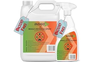 INSIGO Universal Insekten-Spray 2 Liter + 500ml | Hochwirksame Insektenbekämpfung | für Insekten Larven & Eier auf Wasserbasis
