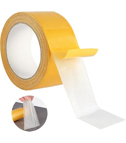Lot De 2 Rouleaux Ruban Adhésif Double Face Extra Fort - 3 M X 2 Cm, Amovible Sans Résidus - Pour Murs, Affiches, Tapis, Intérieur/extérieur