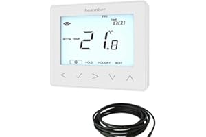 Heatmiser NeoStat-e Electric Floor Heating Thermostat Glacier White