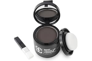 SOVONCARE Ansatzpuder, Haar-Concealer Haarverdichtung für Frauen und Männer, Haaransatz Ausbessern & Kaschiert Sofort Haarausfall,Touch Up Haarpulver für dünnes Haar für Frauen (Dunkelbraun, 10g)