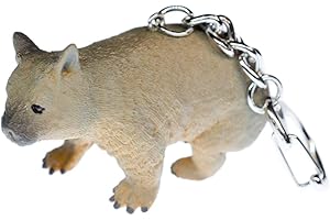 Miniblings Wombat Breloczek do kluczy Australia 6 cm - ręcznie robiona modna biżuteria I I zawieszka kółko na klucze smycz do kluczy, wielokolorowa, 60mm