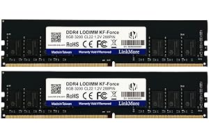 LinkMore Modulo di memoria desktop da 16 GB (2 x 8 GB) DDR4 3200 MH UDIMM (PC4-25600) CL22 1,2 V