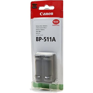 2x Ersatz-Akku Für Canon BP-511 (1400mAh) – Kompatibel Mit BP-508, BP-512, BP-514