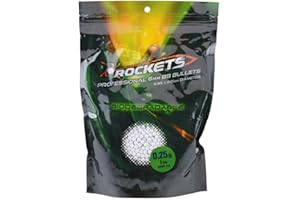 2EAGLE Rockets Consommable Airsoft - Sachet 1000 Billes Blanches biodégradables 6mm/0,25gr. - Haute qualité