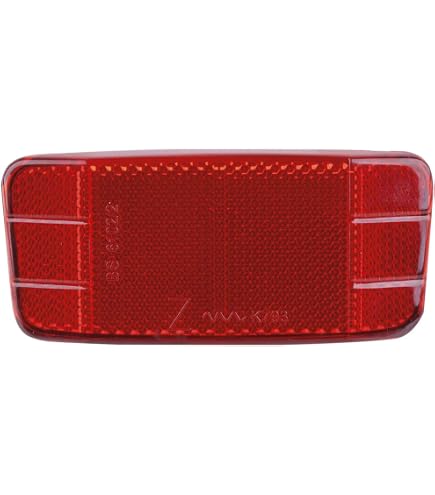 Busch & Müller Rode Reflector – 11 X 2 X 2 Cm – Universeel – Voor Fietsen En Veiligheid – Stevig Kunststof – Volwassenen