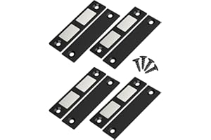 Jiayi Imanes para Puertas de Armario 4 Piezas Cierre Magnético Fuerte para Puertas de Armario - Doble Imán de 12kg, Nergo Ultrafino Cierre Magnético, Imanes Muebles Fácil Instalación